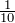 \frac{1}{10}