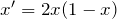 x'=2x(1-x)