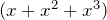 (x+x^2+x^3)
