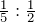 \frac{1}{5}:\frac{1}{2}
